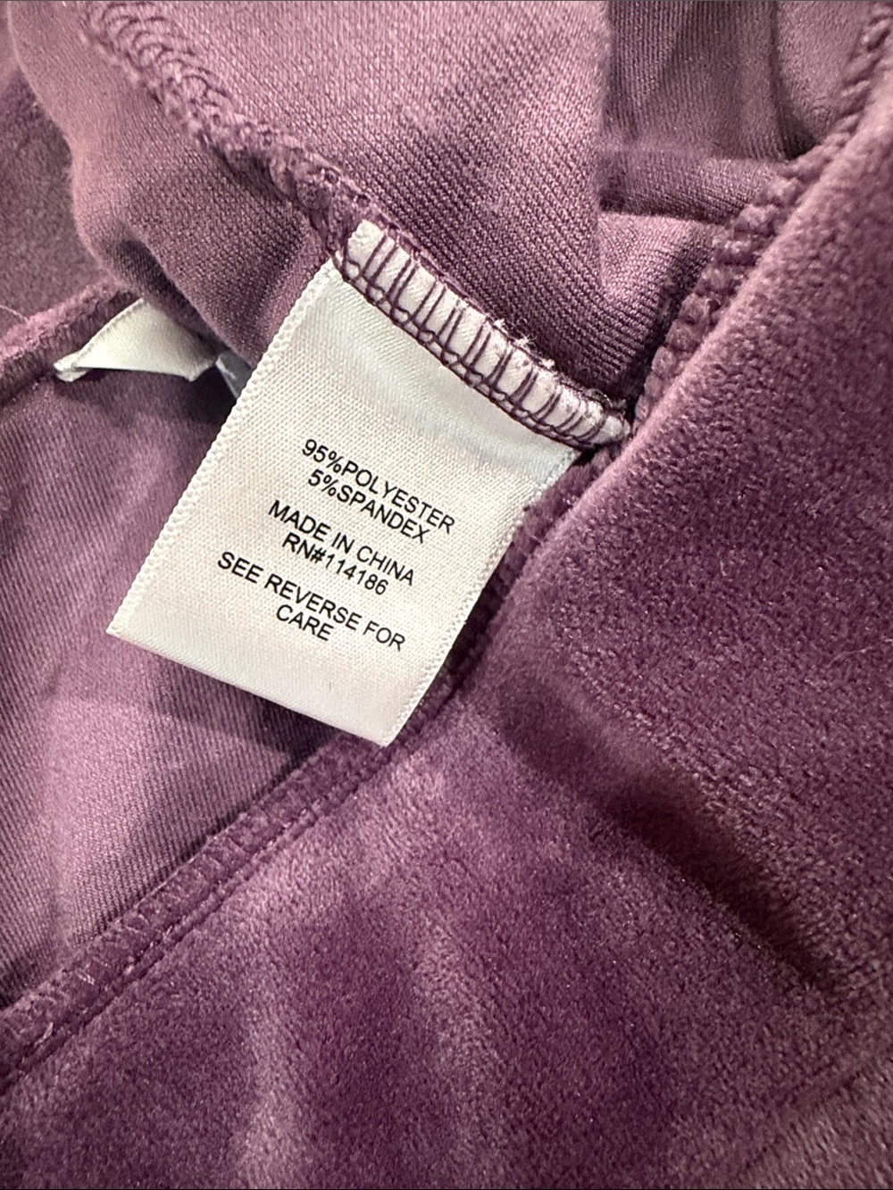 Juicy Couture Purple Velour Rhinestone Logo Track Pants - Picture 4 of 5